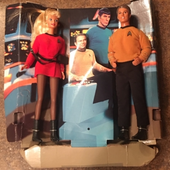 Collectible Ken & Barbie Star Trek Dolls - NEW - Picture 1 of 2